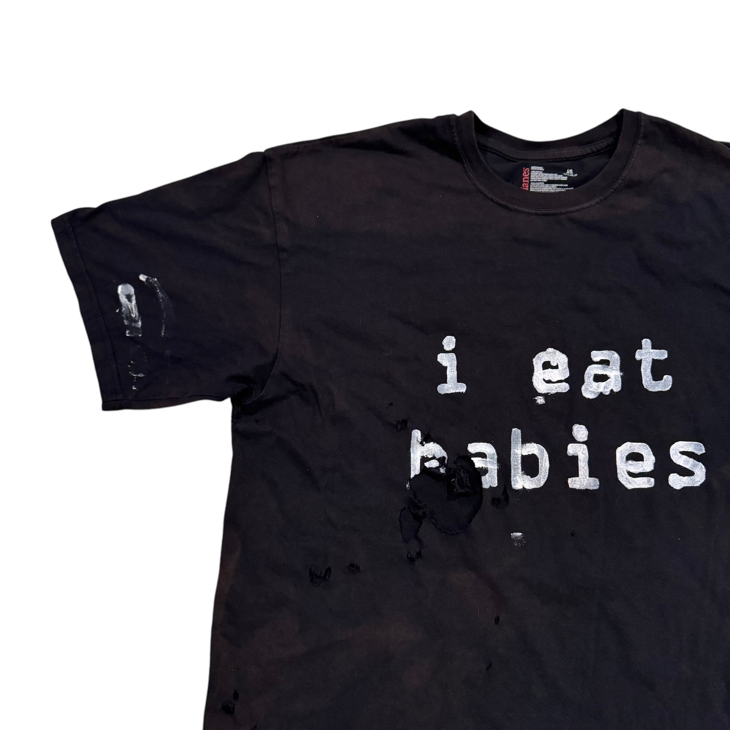I Eat Babies Thrashed And Fuked T-Shirt (Large)