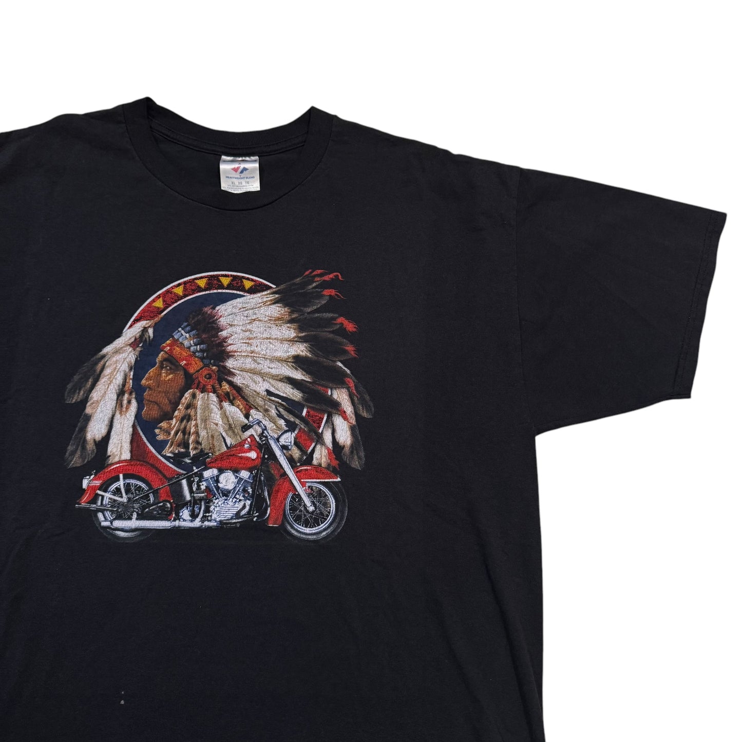 Native American Motorcycle T-Shirt 2000s (XL)
