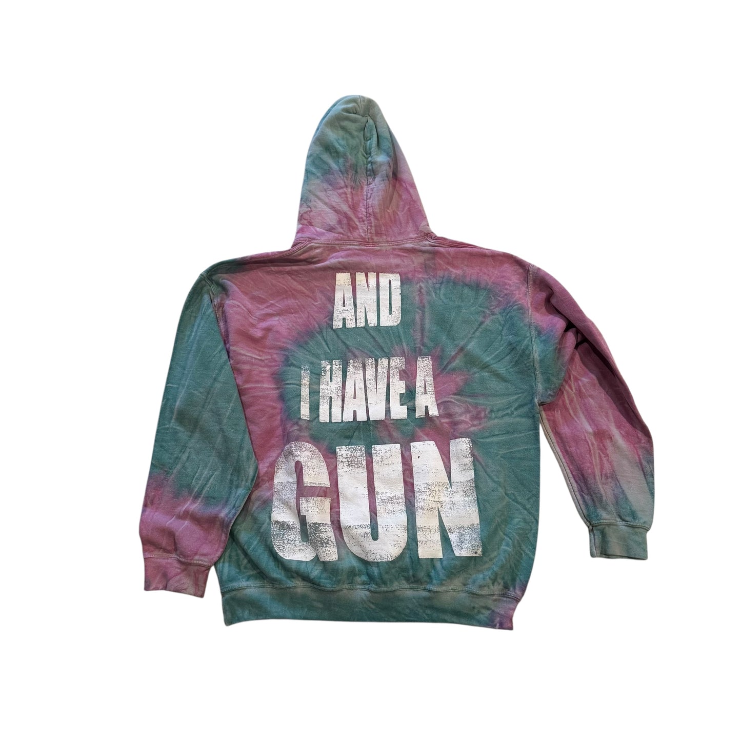 Fat Retard Faggot And I Have A Gun 1/1 Hoodie (Large) HARDCORE THOUGHTS X JUNA COLLAB