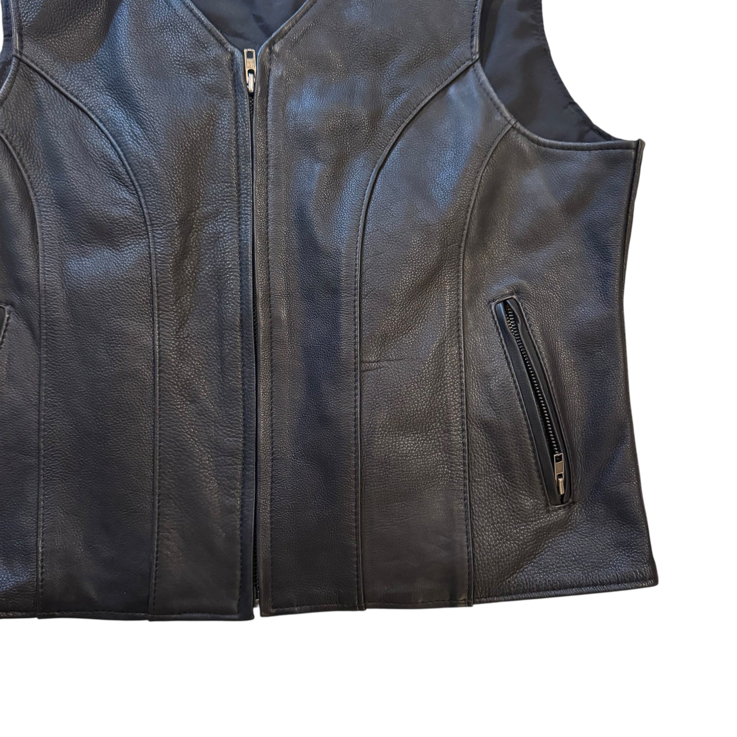 The Original Biker Bitch Leather Vest 2000s (Fits Boxy XL)
