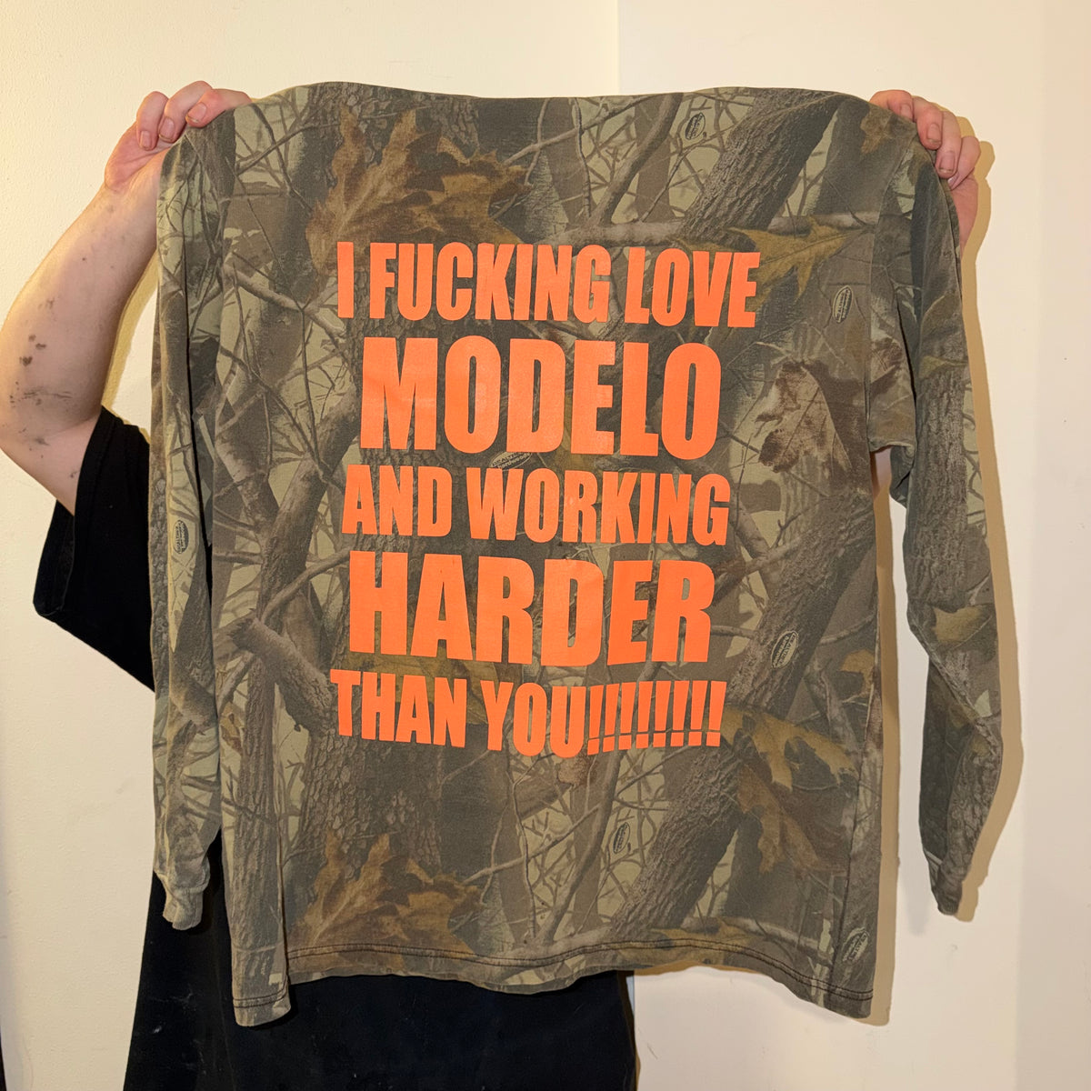 Spiritually Mexican Camo Long Sleeve T-Shirt (Large)