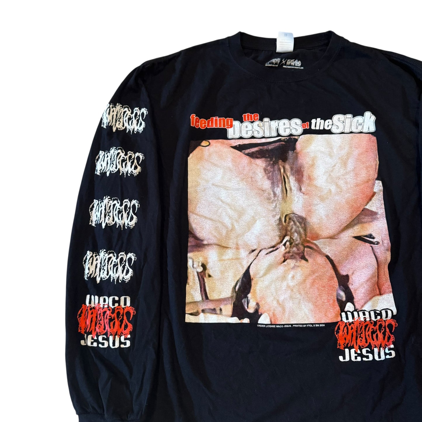 Waco Jesus Feeding The Desires Of The Sick Long Sleeve T-Shirt (XXL)