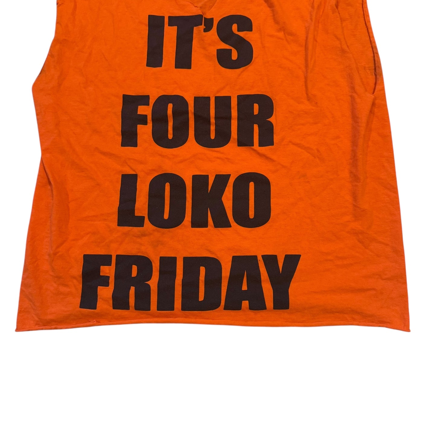 Four Loko Friday Chopped T-Shirt Orange (XL) PERSONALS COLLECTION