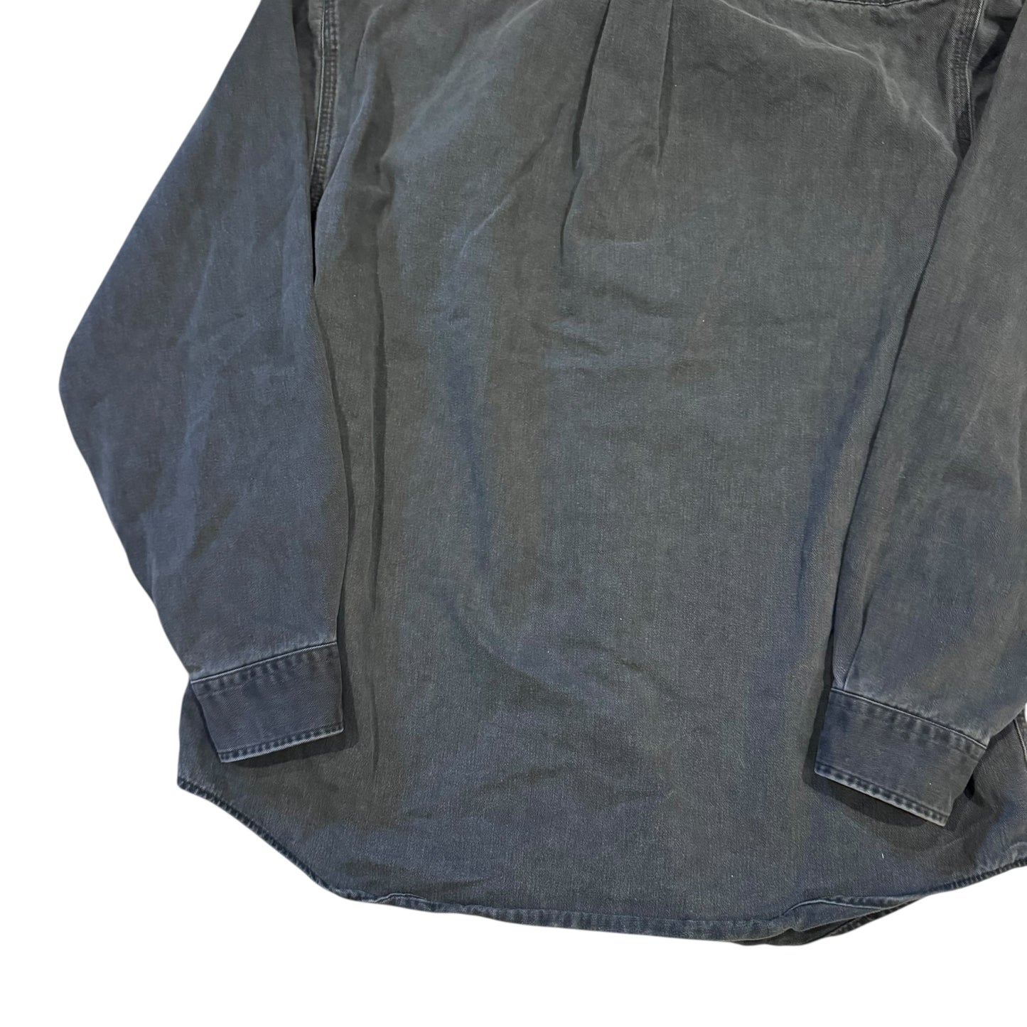 Carhartt Muted Green Button Up Work Shirt (Medium)