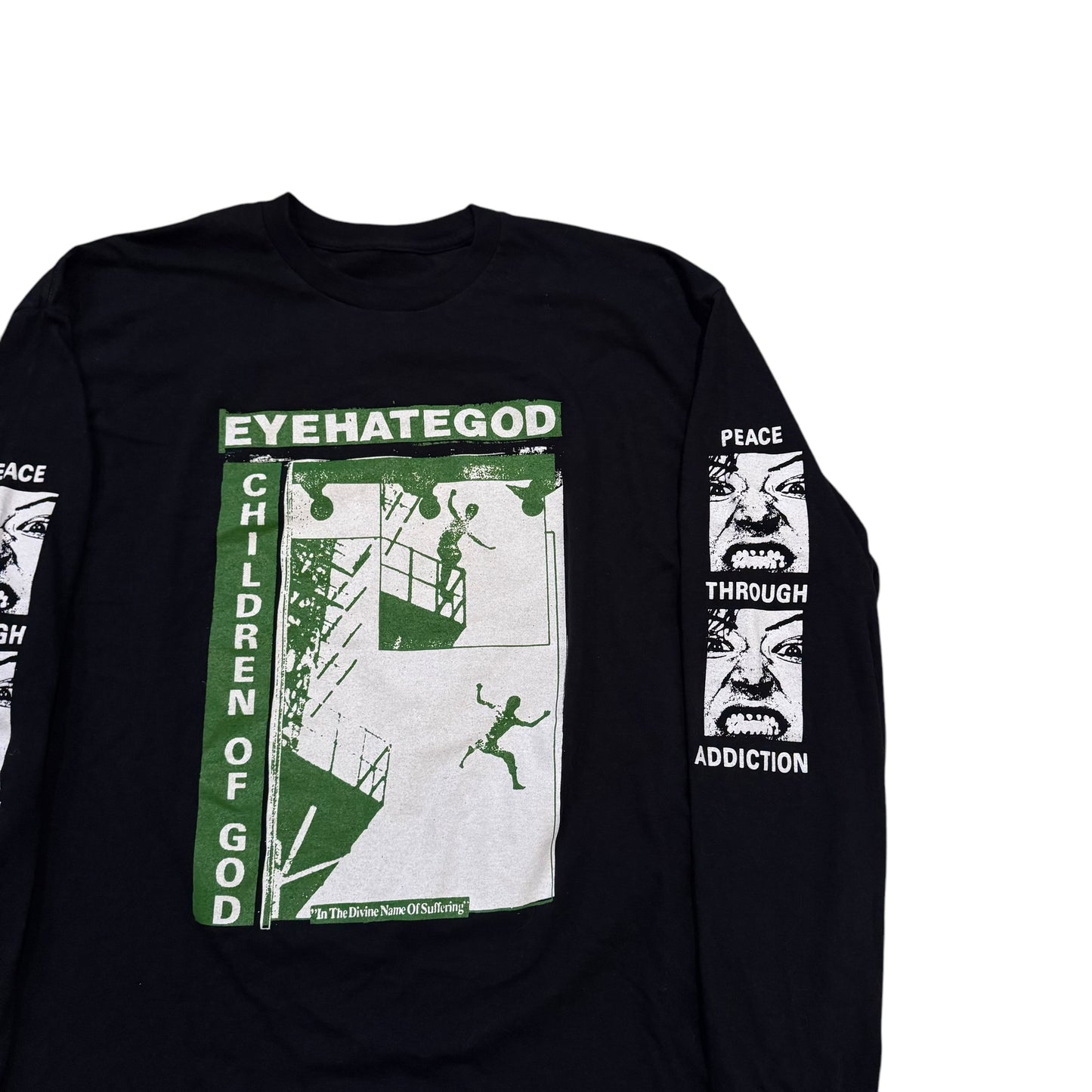 Eyehategod Peace Through Addiction Long Sleeve T-Shirt (XL)