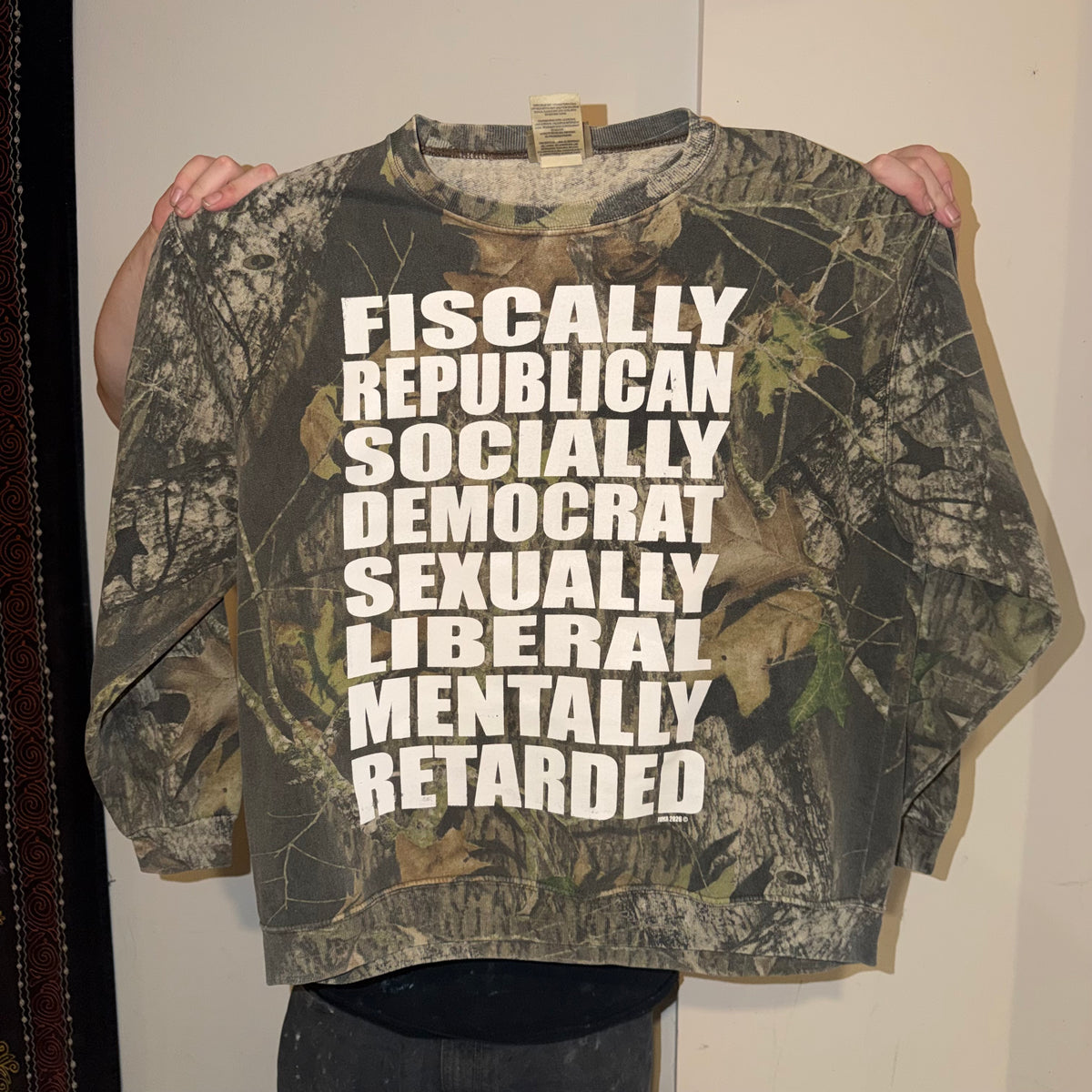 Fiscally Republican 1/1 Camo Crewneck (XXL)