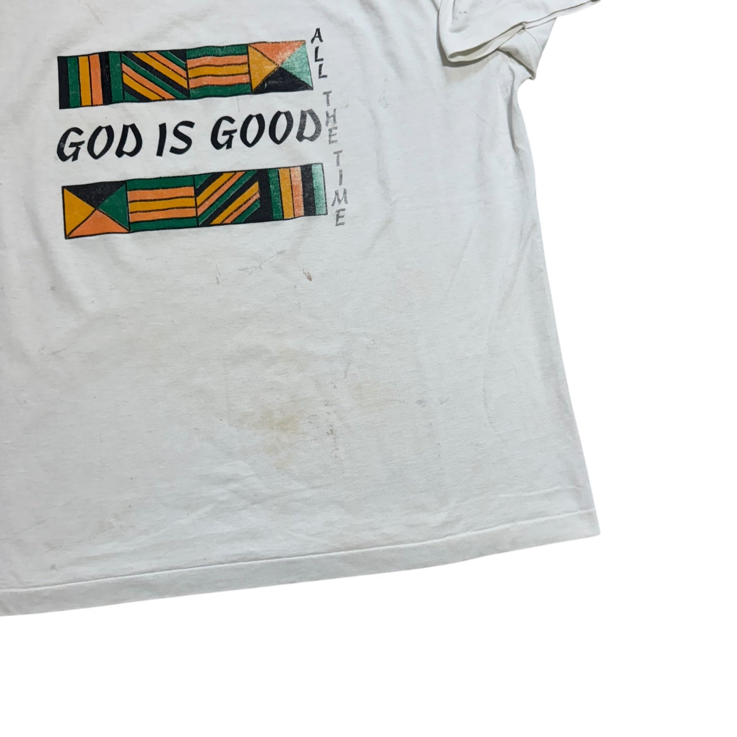 God Is Good All The Time T-Shirt THRASHED AND FUCKED 90s (XXXL)