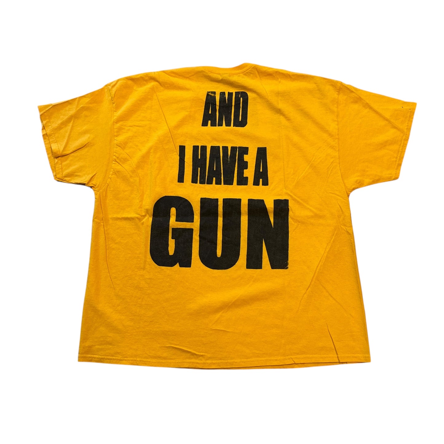 Fat Retard Faggot And I Have A Gun Sample T-Shirt (XXXL) PERSONALS COLLECTION