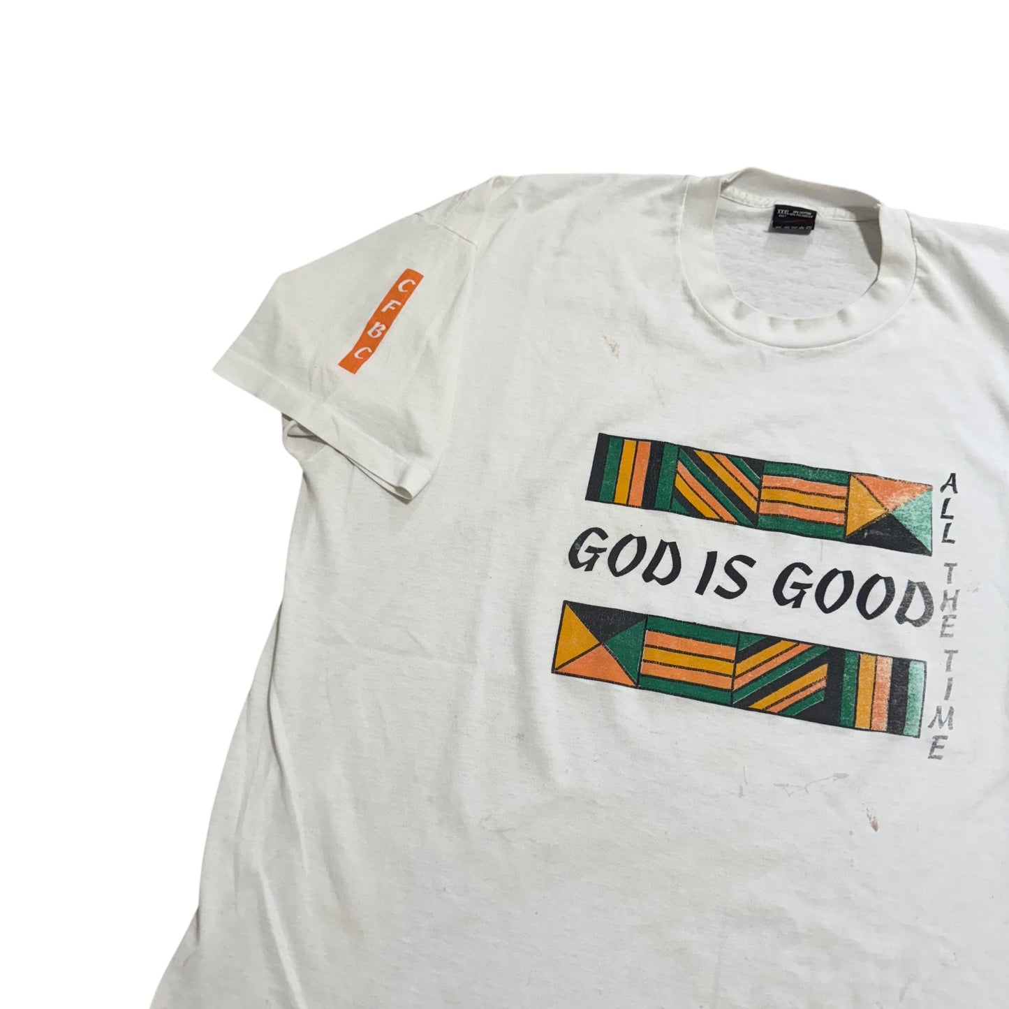 God Is Good All The Time T-Shirt THRASHED AND FUCKED 90s (XXXL)
