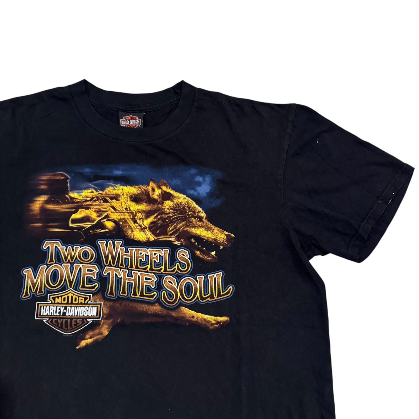 Harley Davidson Two Wheels To Move The Soul T-Shirt 2000s (Large)