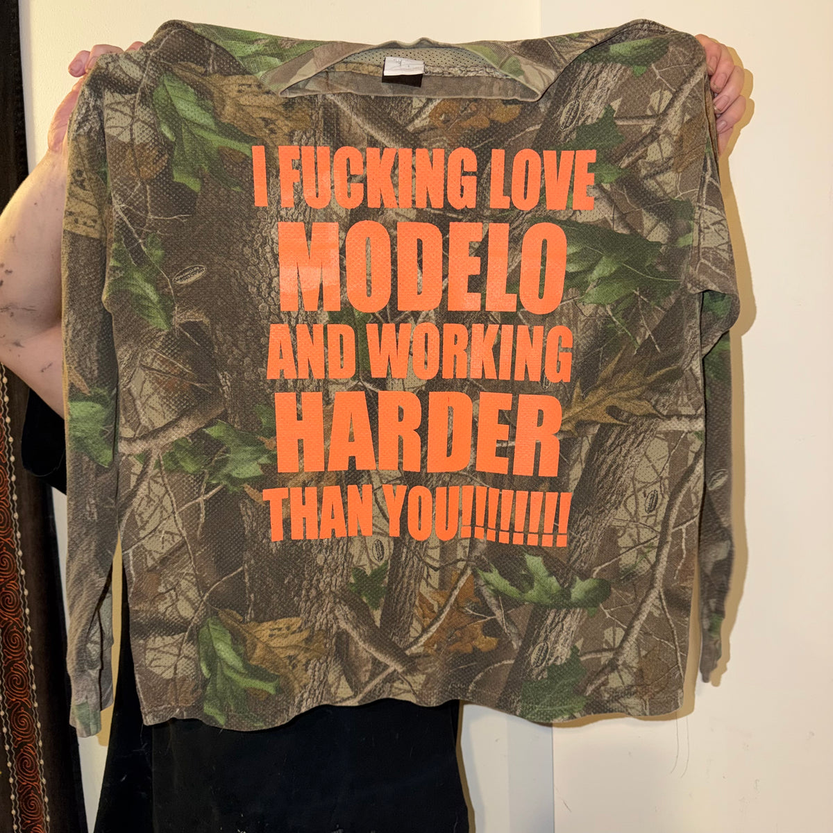 Spiritually Mexican Camo Long Sleeve T-Shirt (XXL)