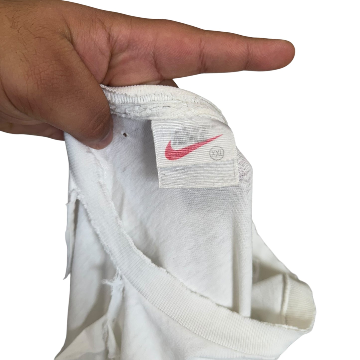 Nike Essential Swoosh T-Shirt THRASHED AND FUCKED (XXL)