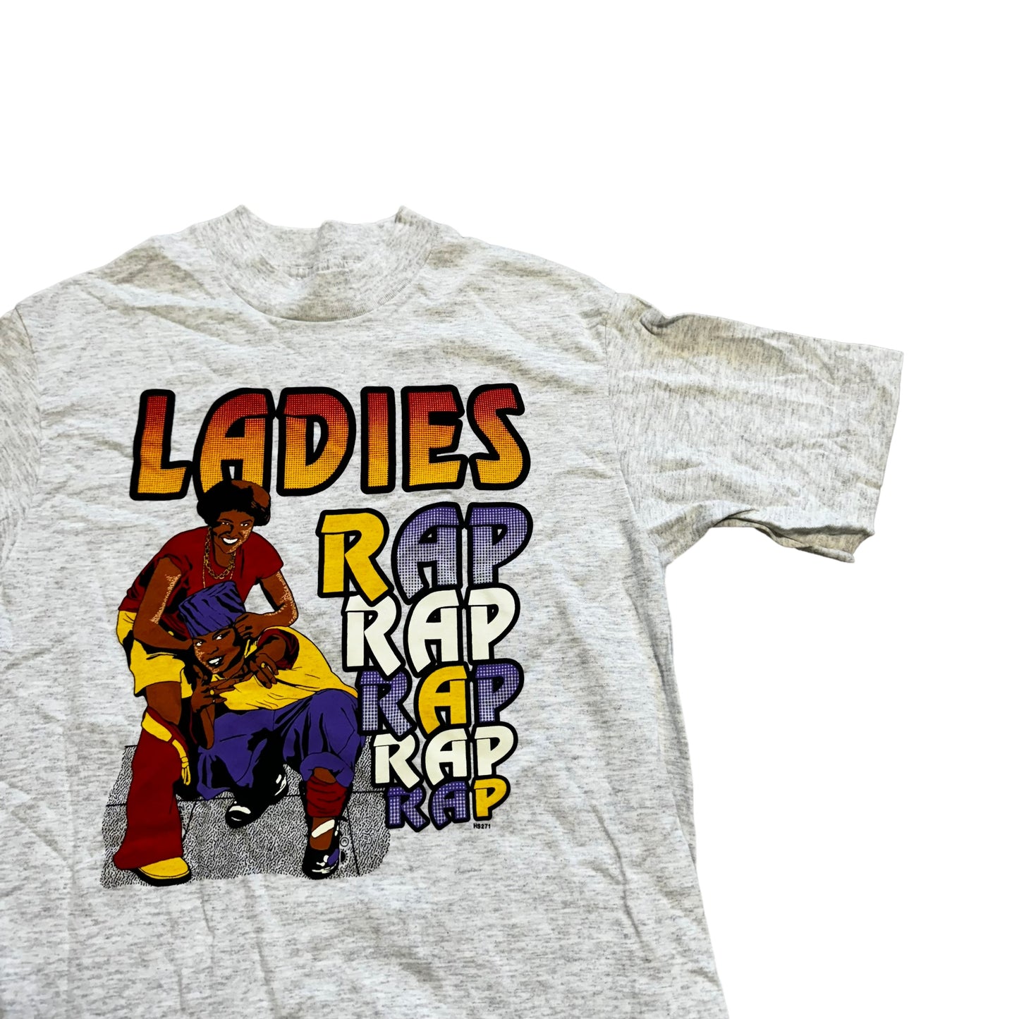 Ladies RAP RAP RAP RAP RAP T-Shirt 90s (Medium)