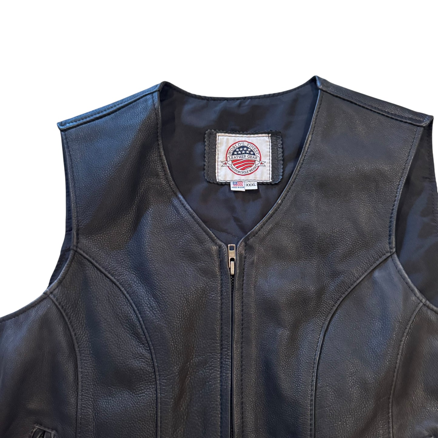 The Original Biker Bitch Leather Vest 2000s (Fits Boxy XL)