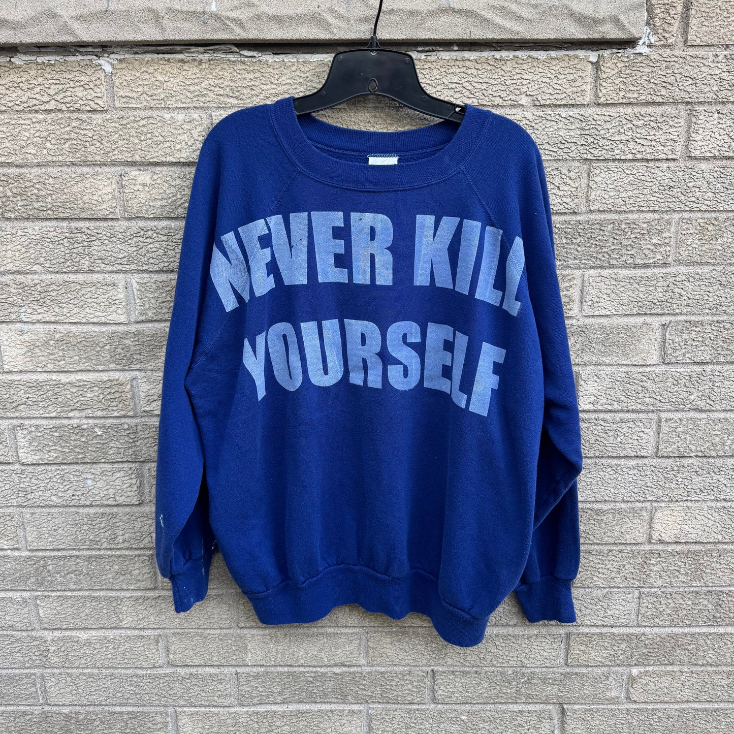NEVER KILL YOURSELF 1/1 Crewneck (Boxy XL)