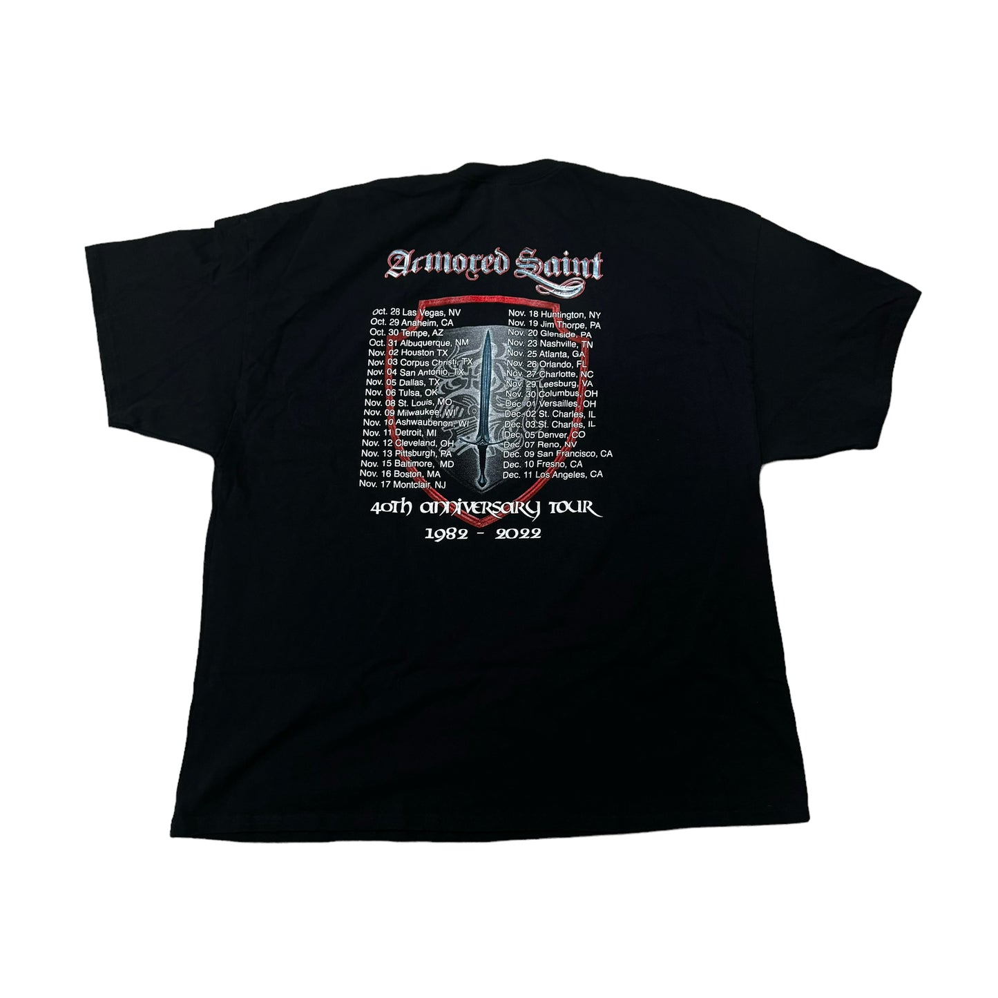 Armored Saint Tour T-Shirt (XXXL)