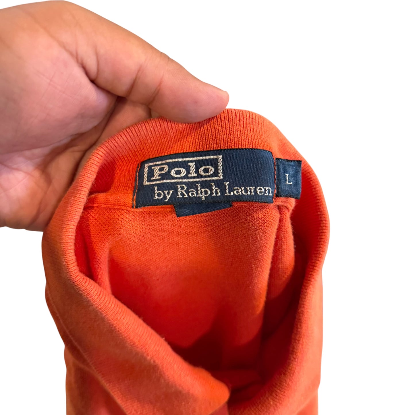 Ralph Lauren Orange Polo T-Shirt (Large) PERSONALS COLLECTION