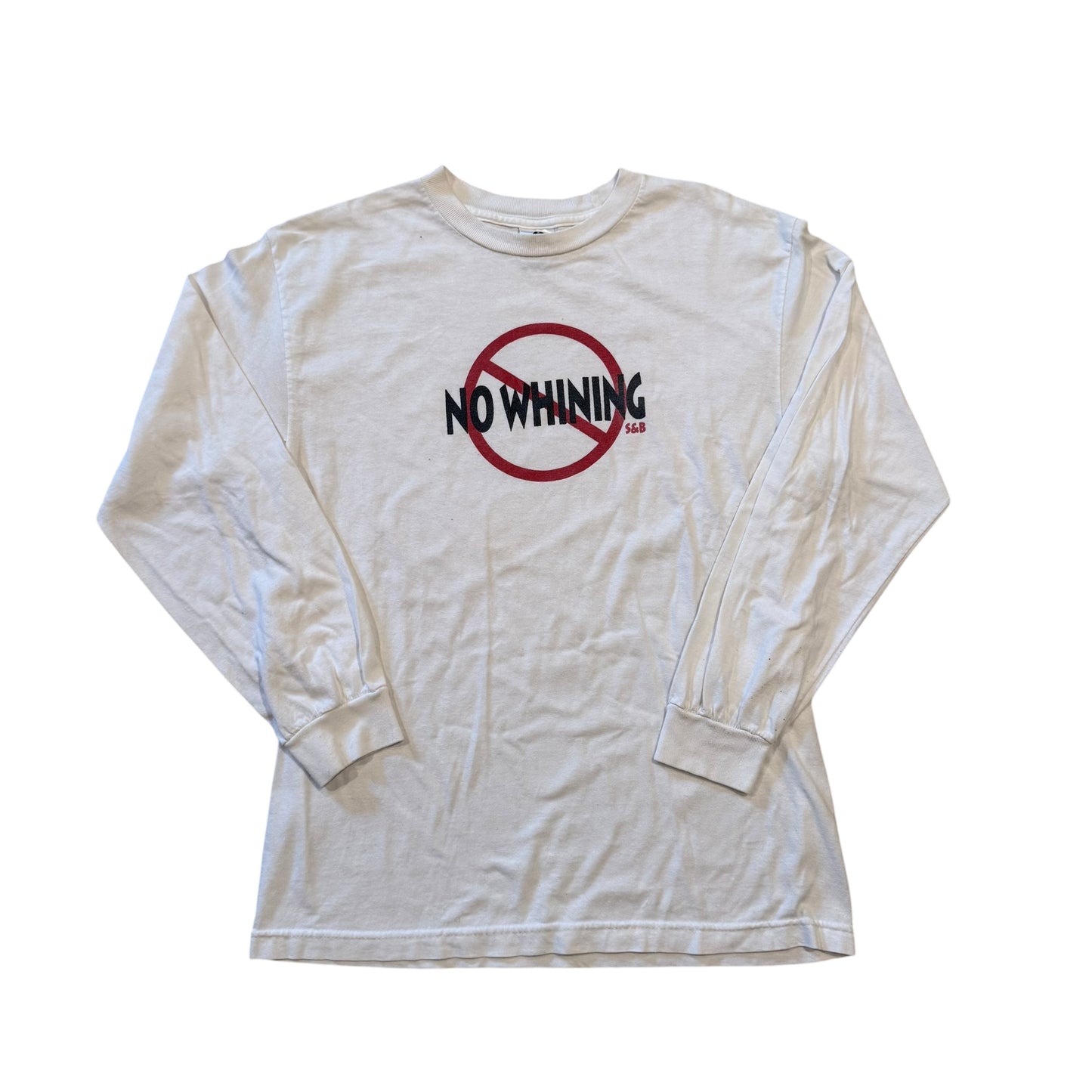 No Whining Long Sleeve T-Shirt 2000s (Medium)