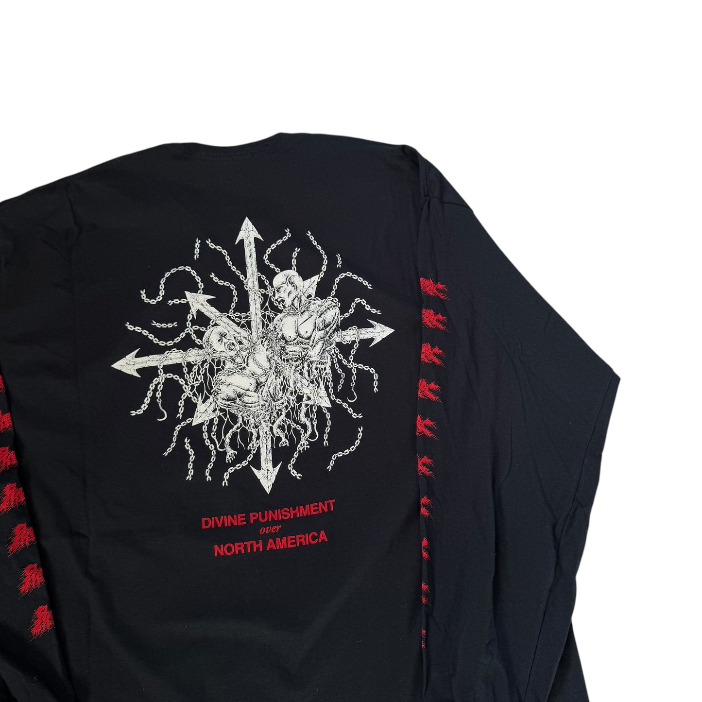 Phobophilic Divine Punishment Over North America Long Sleeve Tour T-Shirt BRAND NEW (XXL)