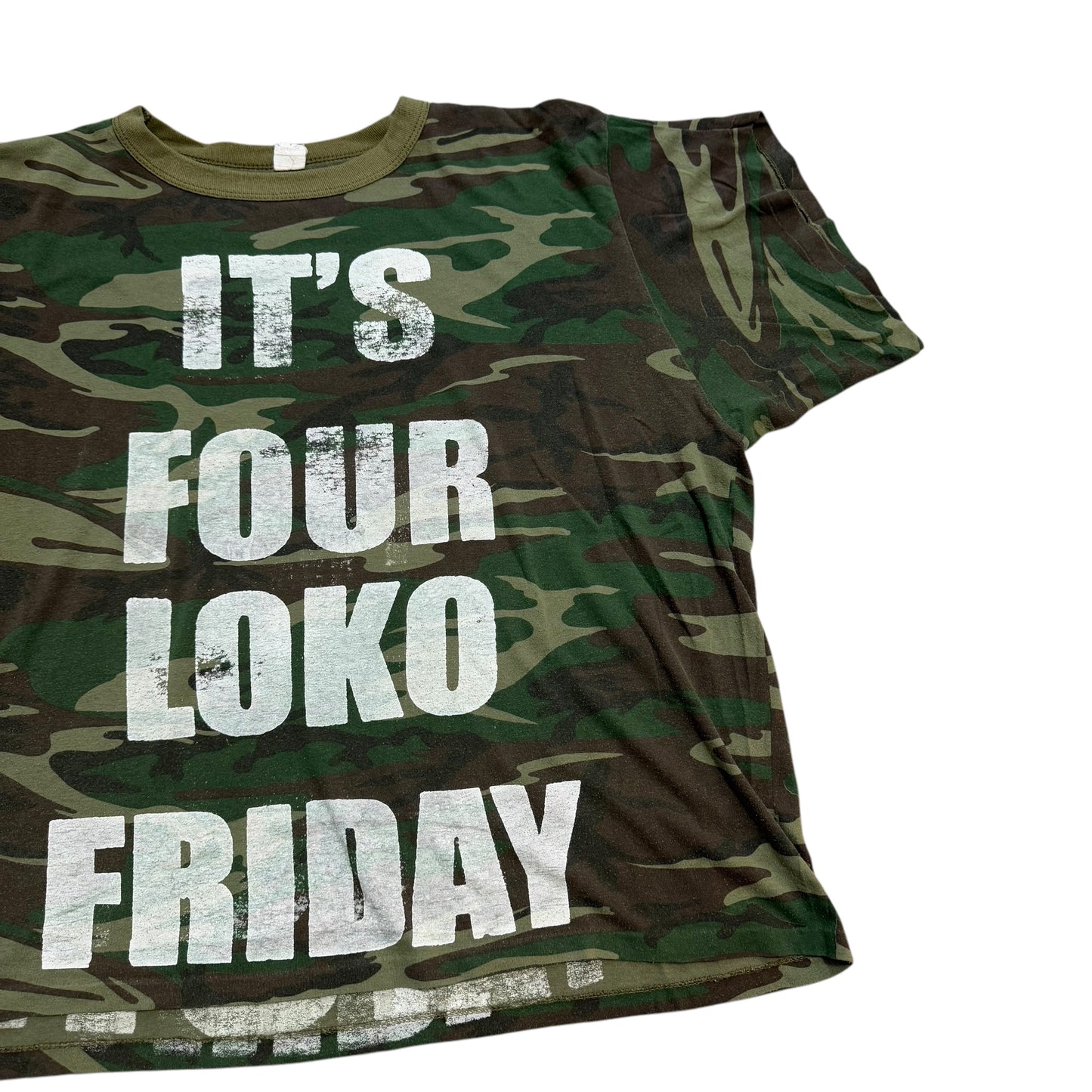 Four Loko Friday 1/1 Camo T-Shirt (Boxy XL)