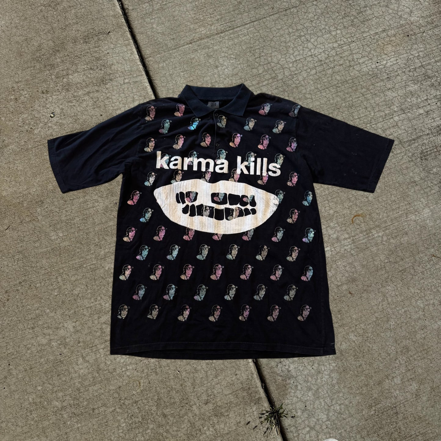 Karma Kills 1/1 Polo T-Shirt (XXL)