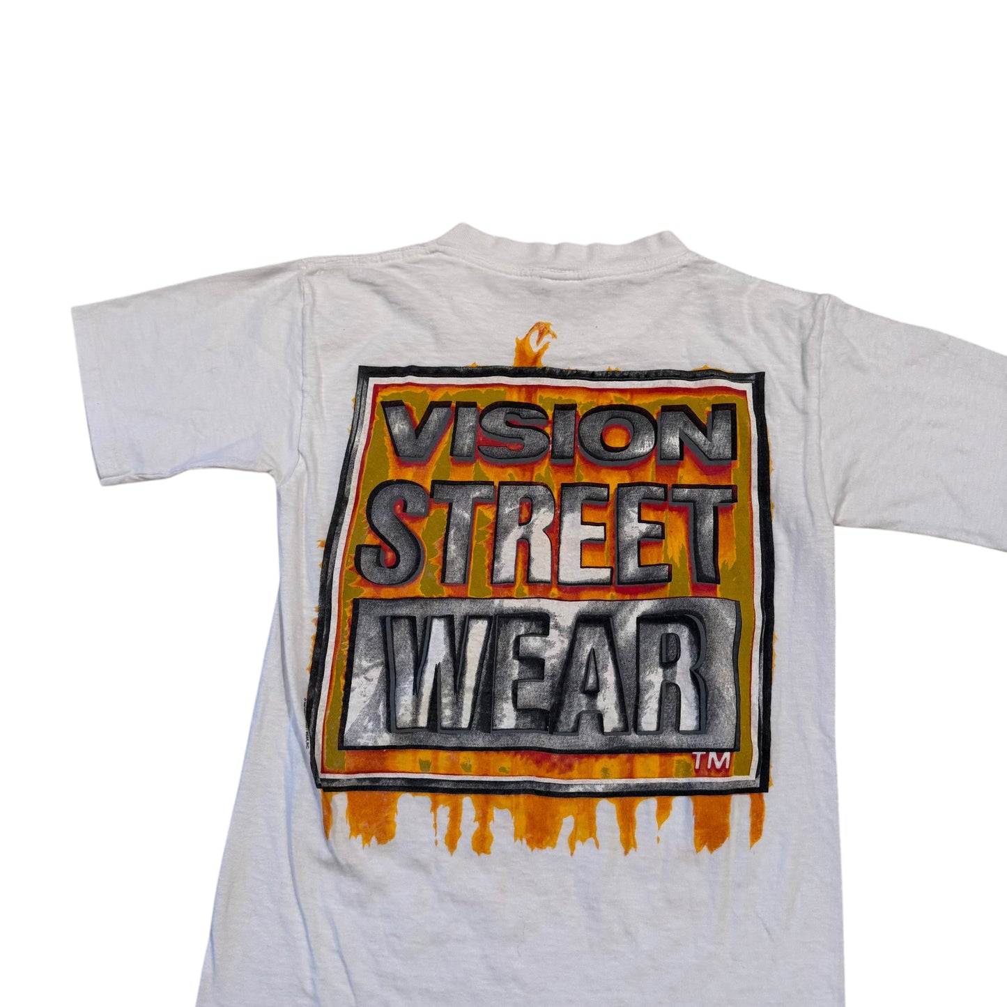 Vision Street Wear Flame Logo T-Shirt (Small)