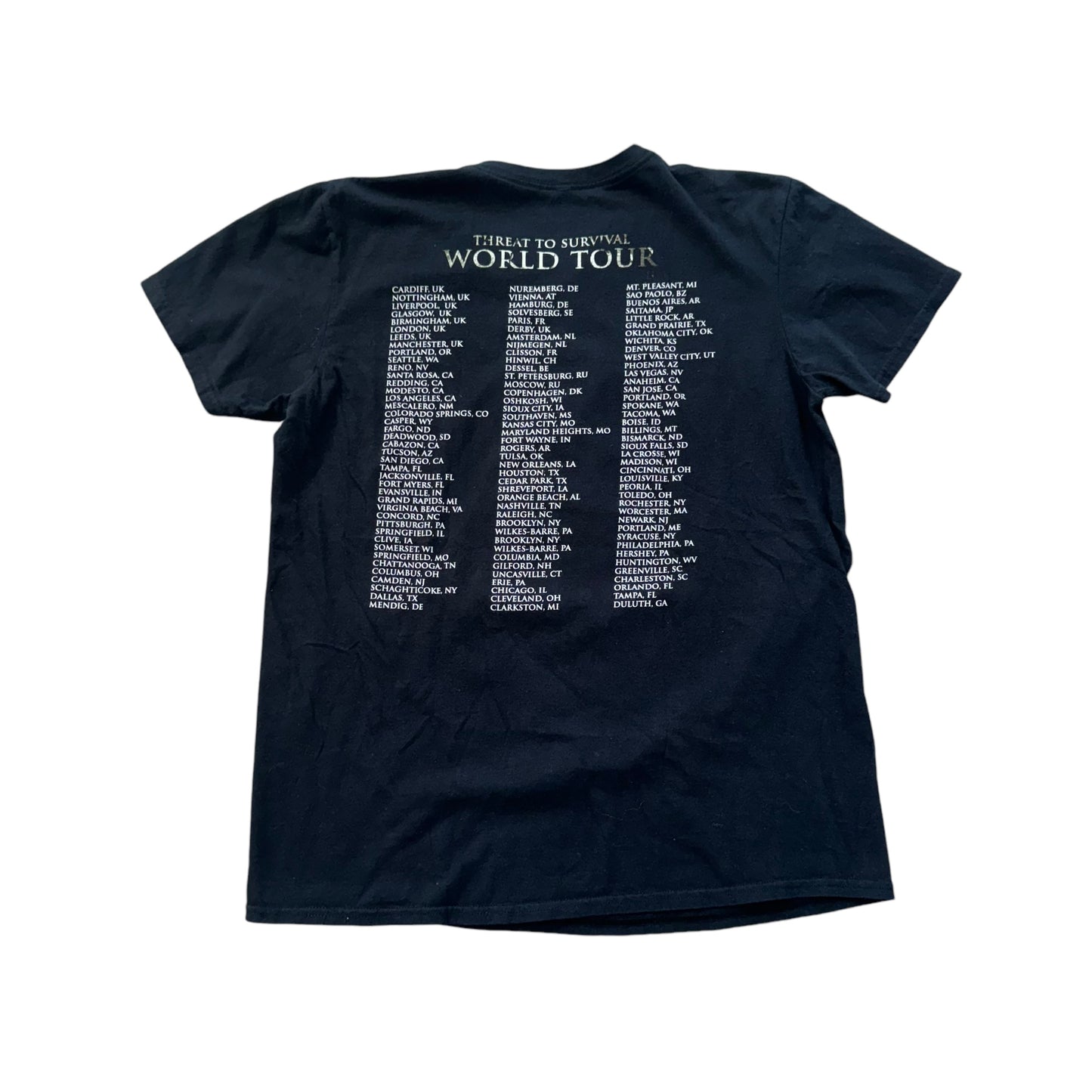 Shinedown Threat To Survival World Tour T-Shirt (Medium)