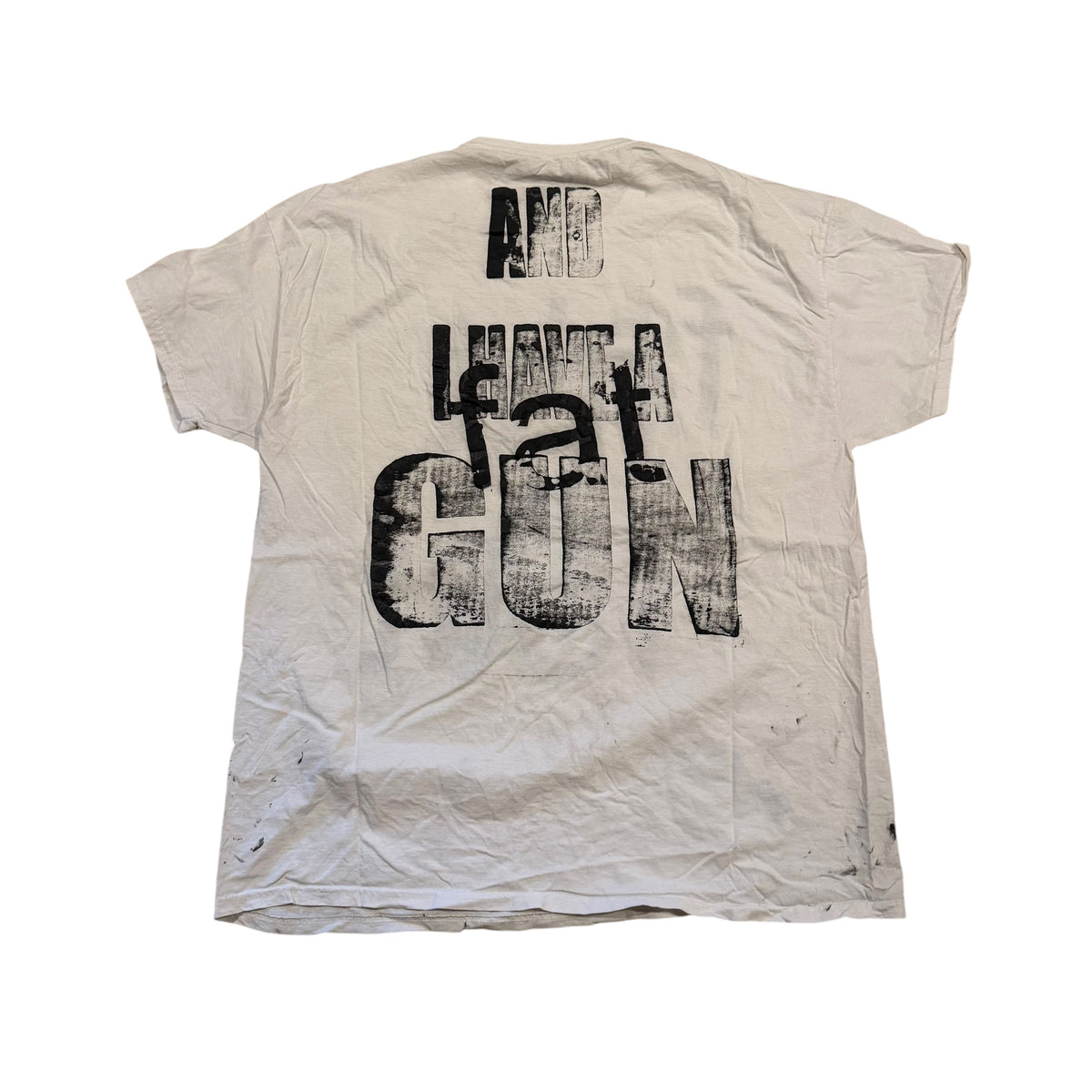 Fat And I Have A Gun Studio T-Shirt (XXL) PERSONALS COLLECTION