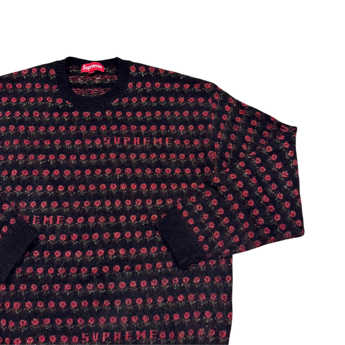 Supreme Metallic Flowers Sweater (XL) PERSONALS COLLECTION