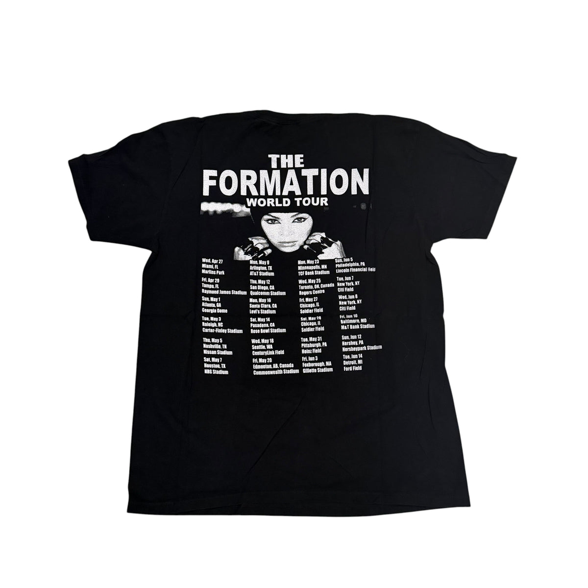 Beyoncé The Formation Tour T-Shirt (Large) PERSONALS COLLECTION