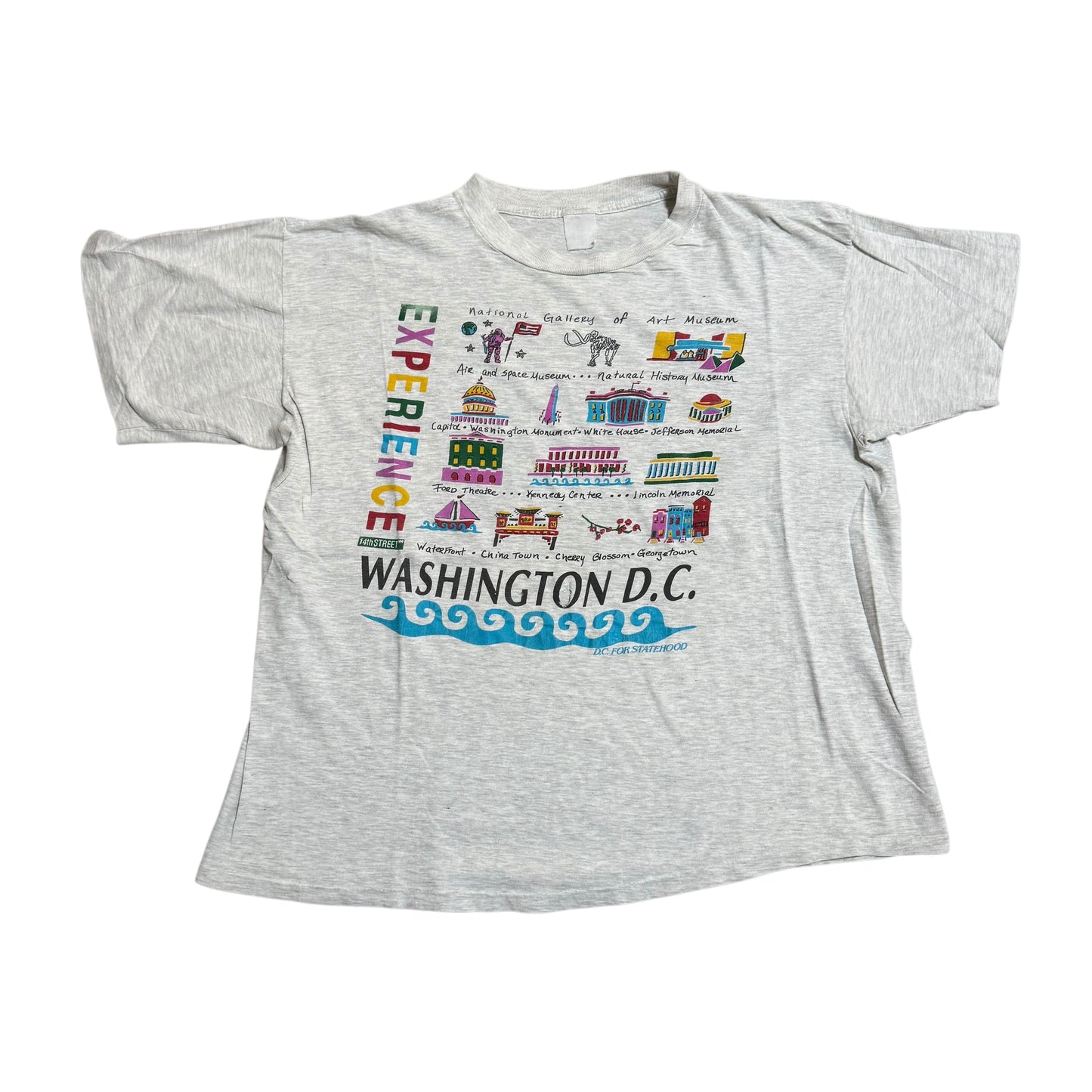 Washington DC Thrashed T-Shirt 90s (Boxy XL) PERSONALS COLLECTION
