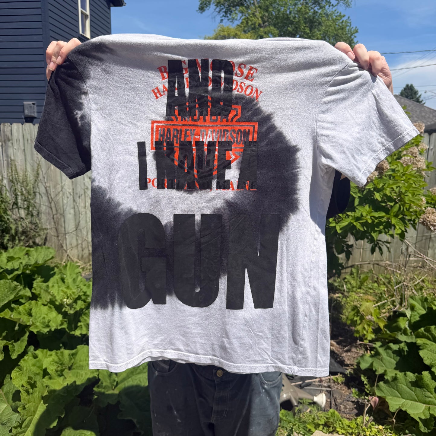 Twink Retard Faggot 1/1 T-Shirt (XL) HARDCORE THOUGHTS X JUNA THRIFTS