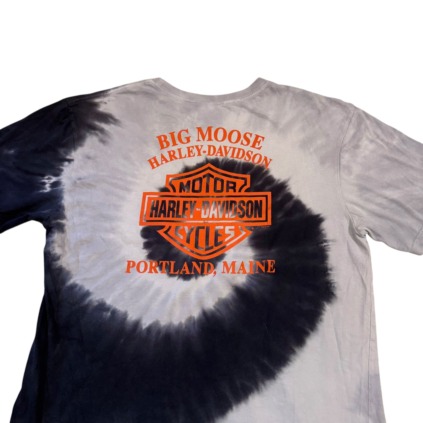 Harley Davidson Portland, Maine Tie Dye T-Shirt (XL)