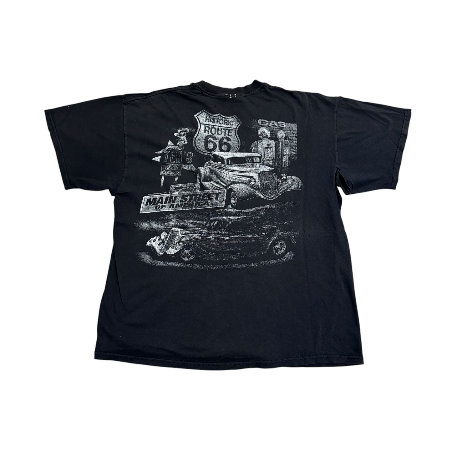 Route 66 Thrashed And Fucked T-Shirt 2000s (XL)