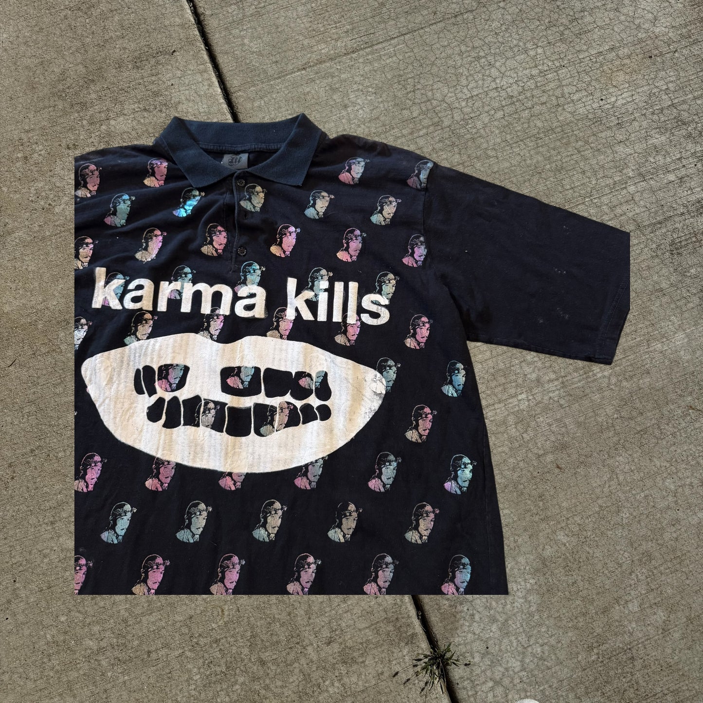 Karma Kills 1/1 Polo T-Shirt (XXL)