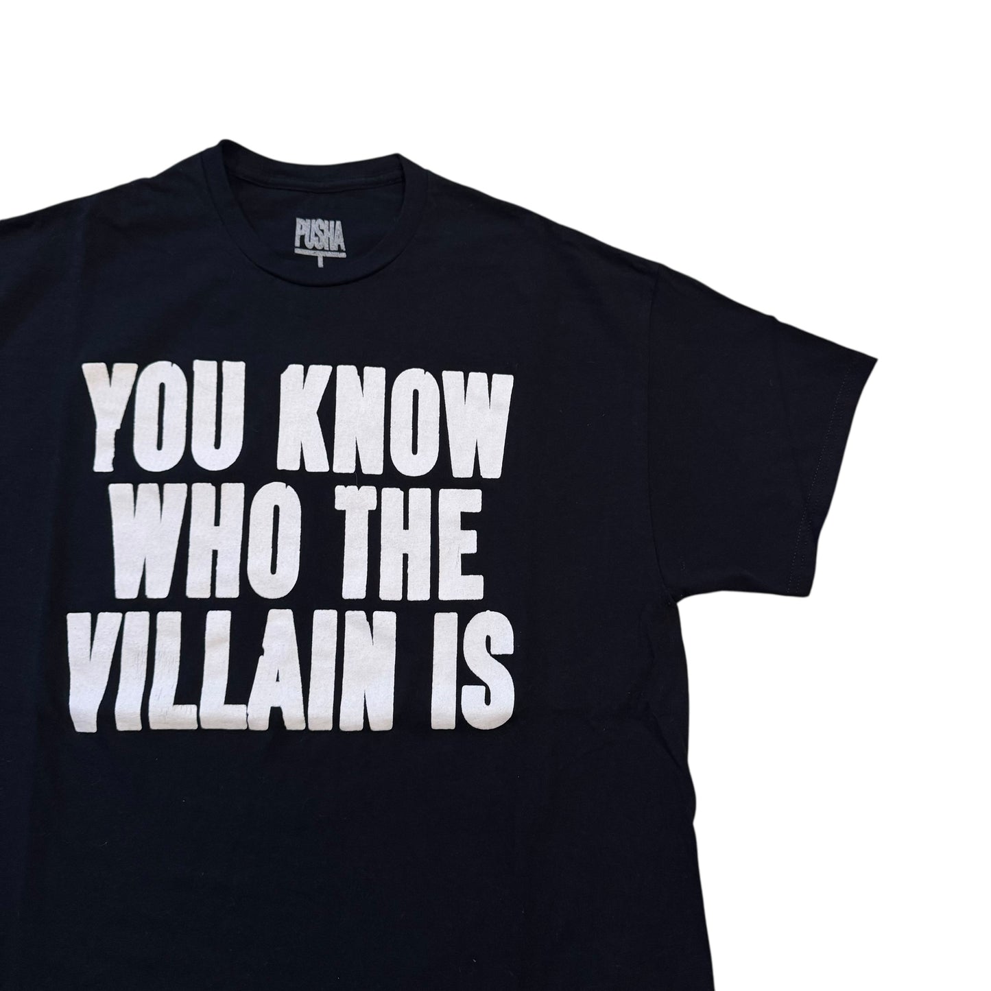 Pusha T “You Know Who The Villain Is’ It’s Almost Dry Tour T-Shirt (XL)