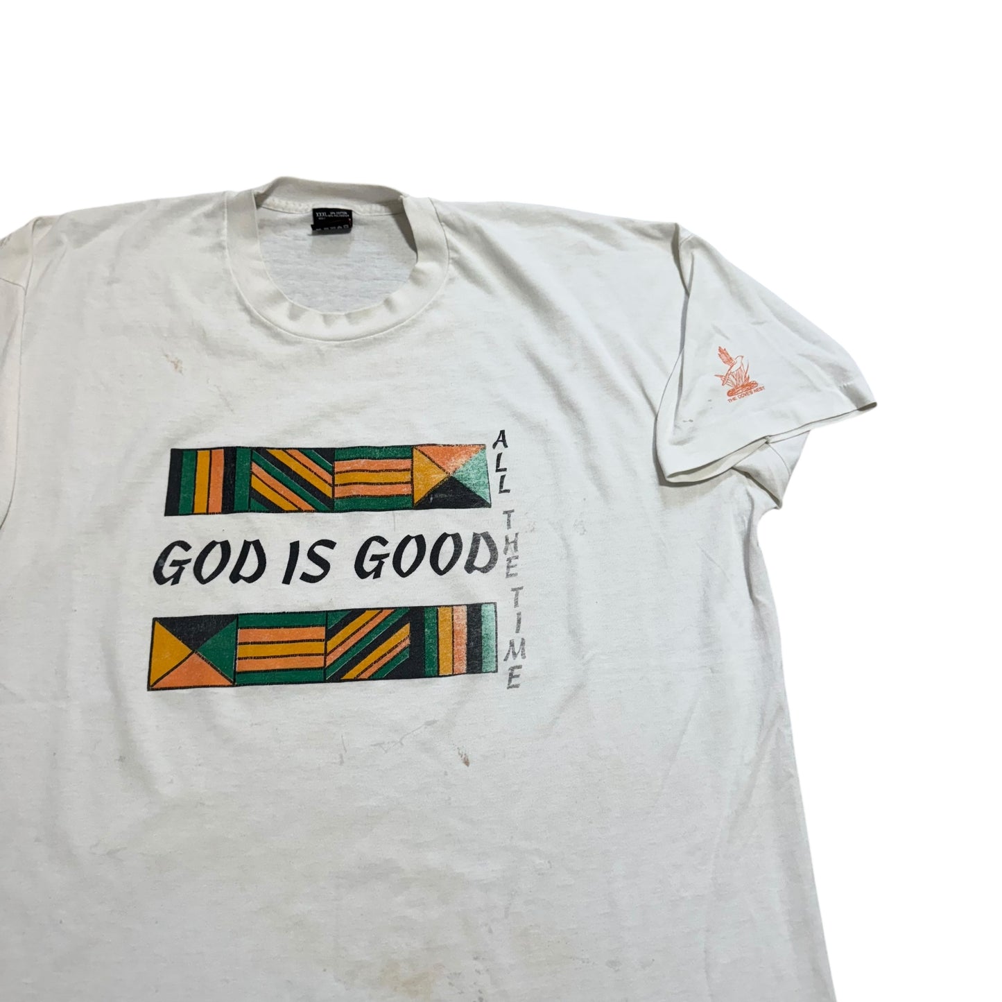 God Is Good All The Time T-Shirt THRASHED AND FUCKED 90s (XXXL)