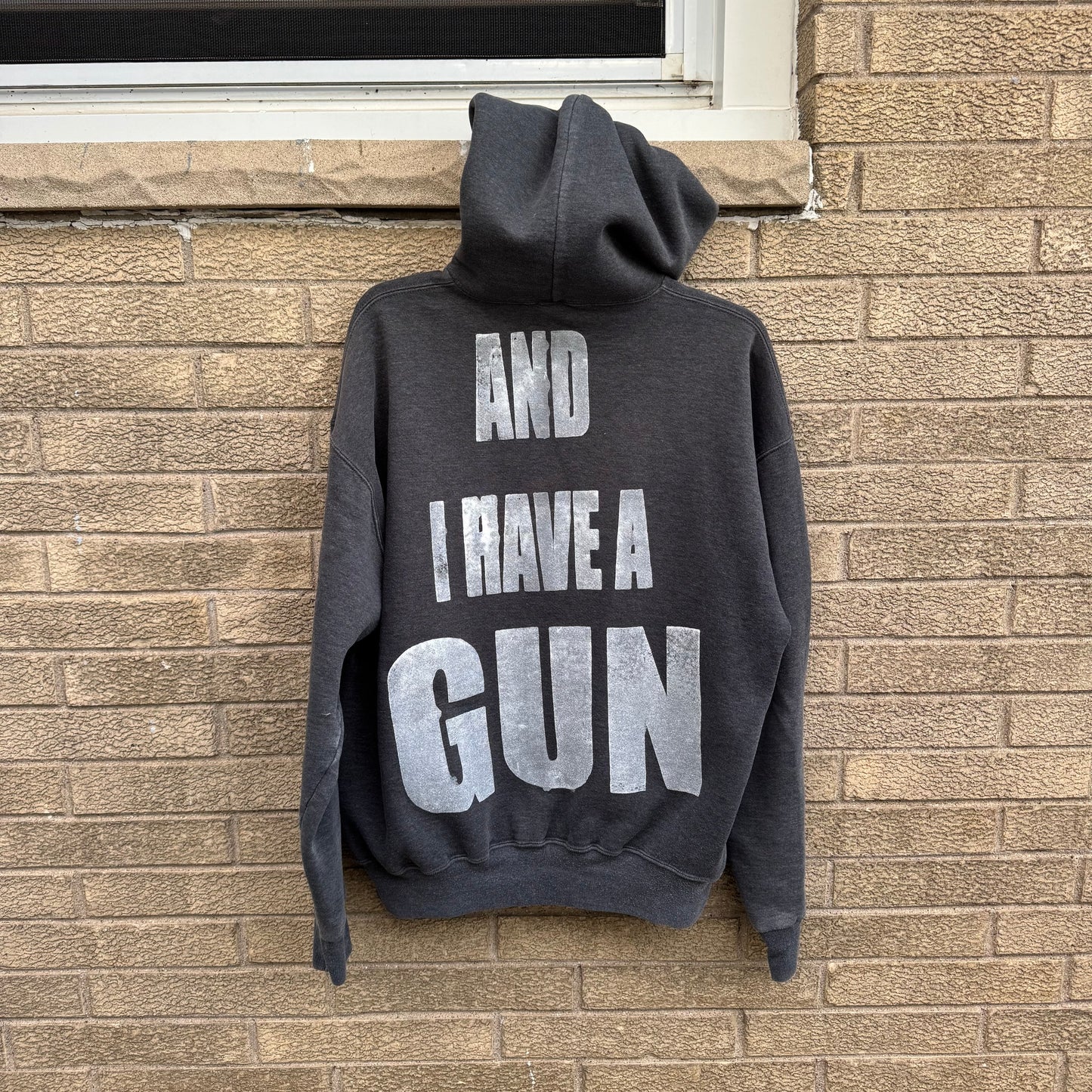Karma Kills… And I Have A Gun 1/1 Zip Up Hoodie (Large)