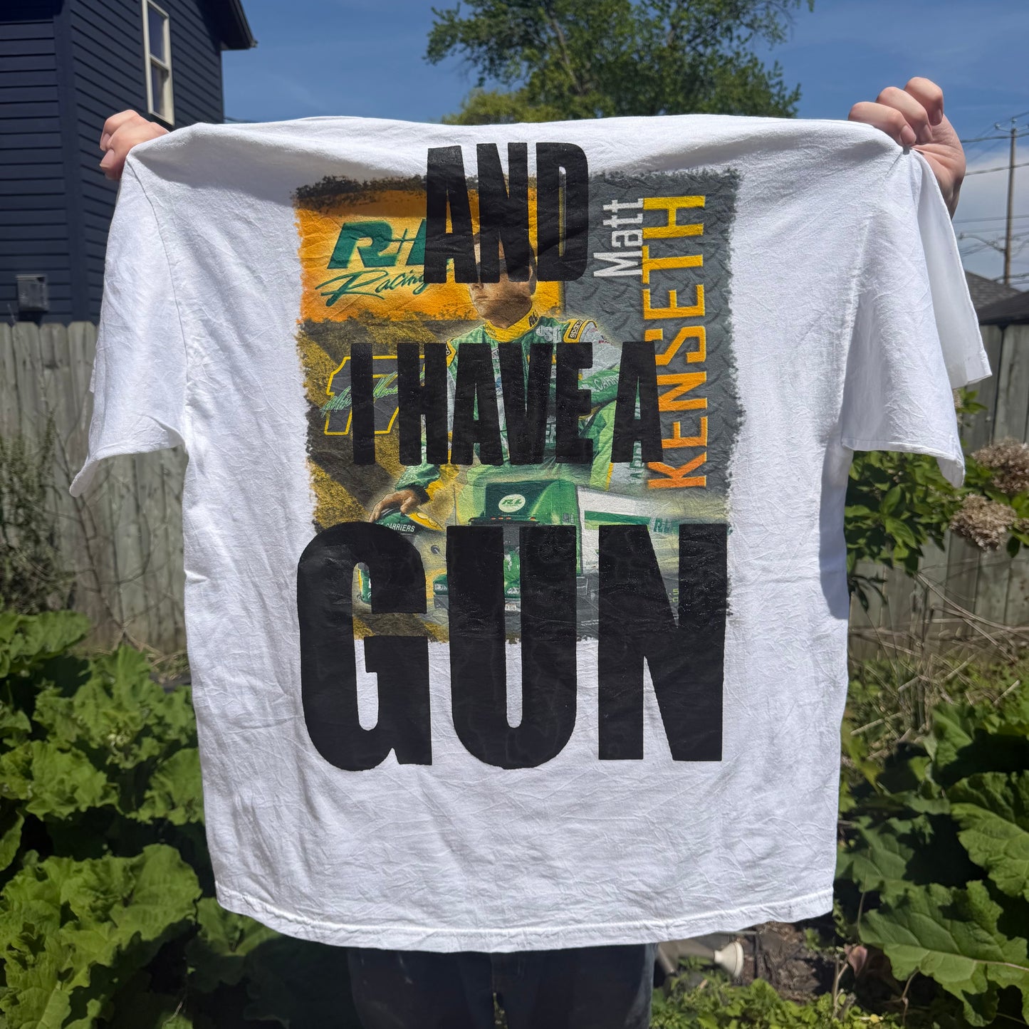 Twink Retard Faggot 1/1 T-Shirt (XXL) HARDCORE THOUGHTS X JUNA THRIFTS