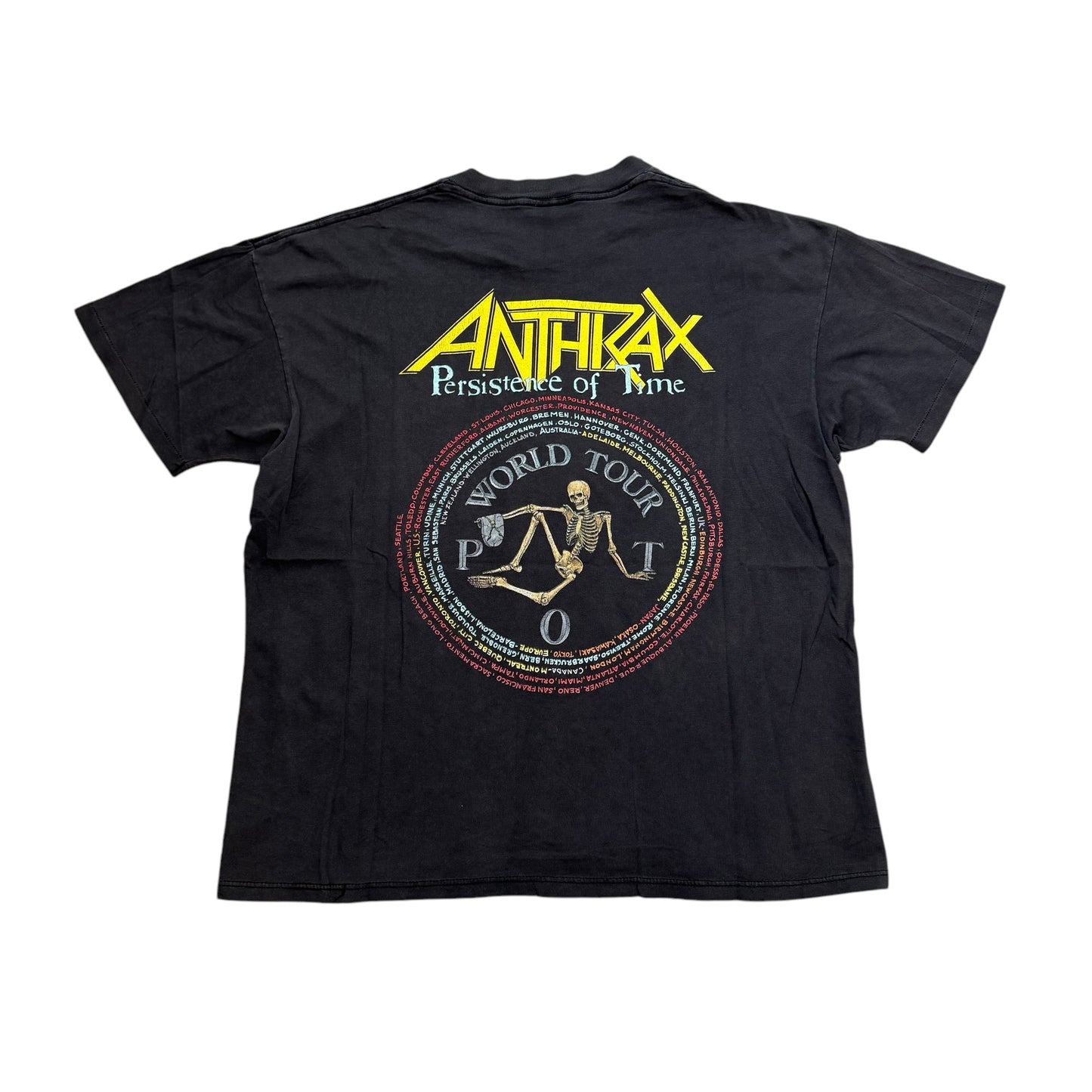 Anthrax Persistence Of Time Tour Shirt 90s (Boxy Large)