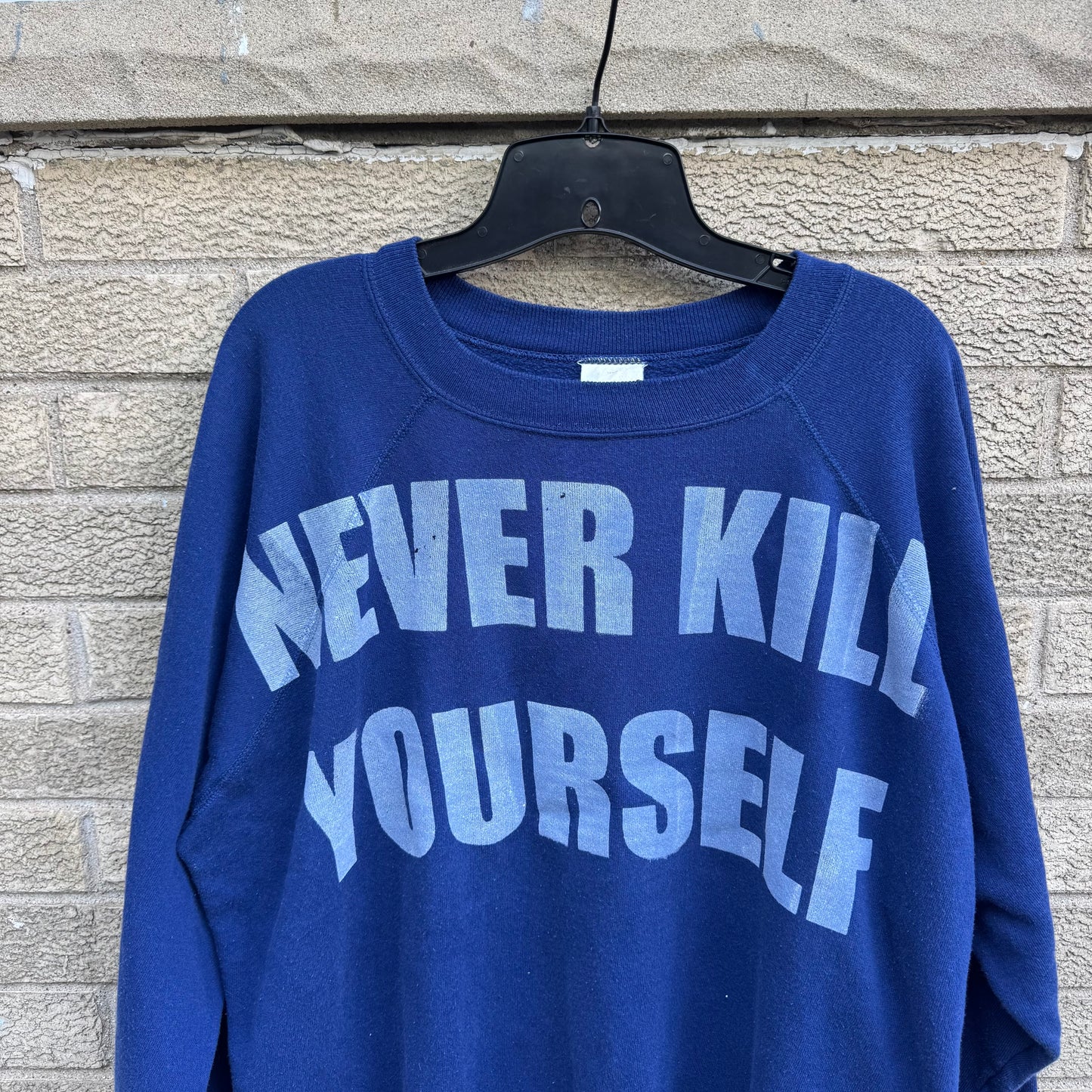 NEVER KILL YOURSELF 1/1 Crewneck (Boxy XL)