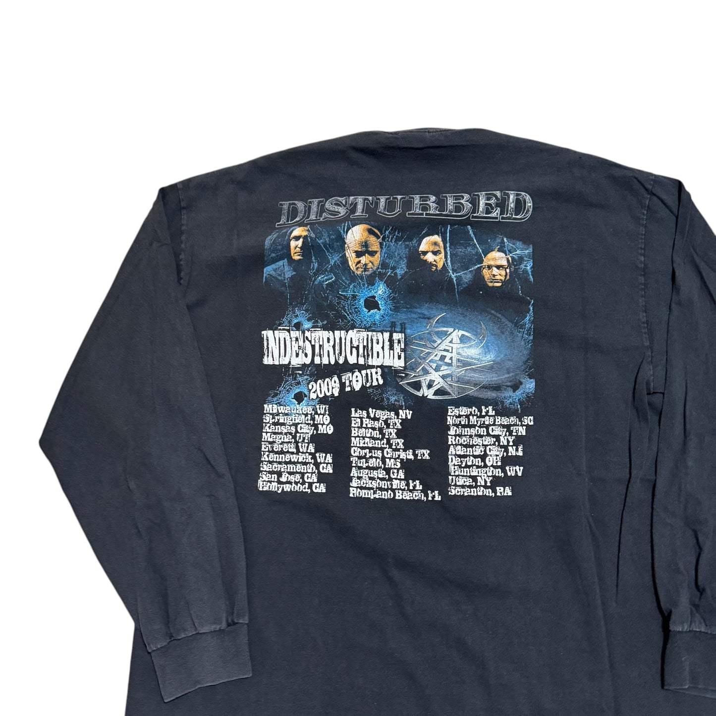 Disturbed Indestructible 2009 Tour Long Sleeve T-Shirt (XL)