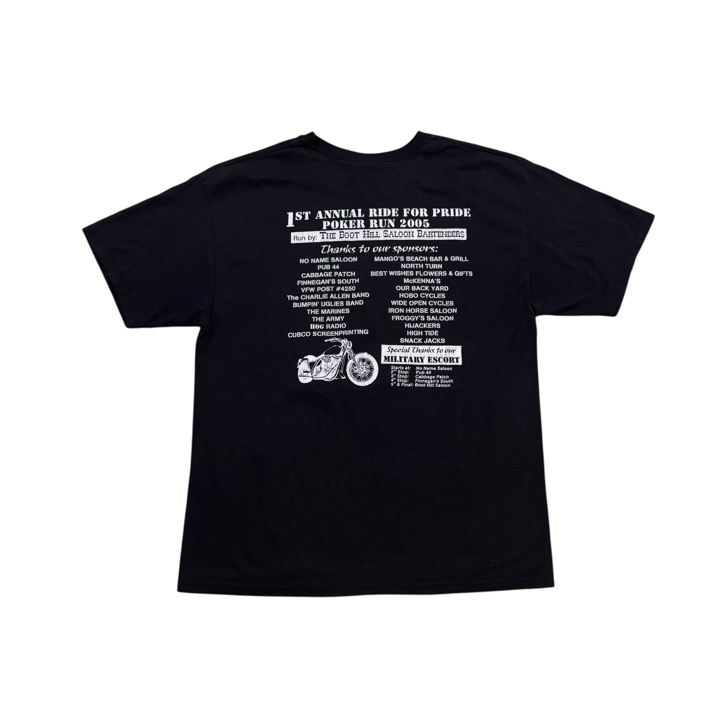 Daytona Biker Ride For Pride T-Shirt 2005 (Large)