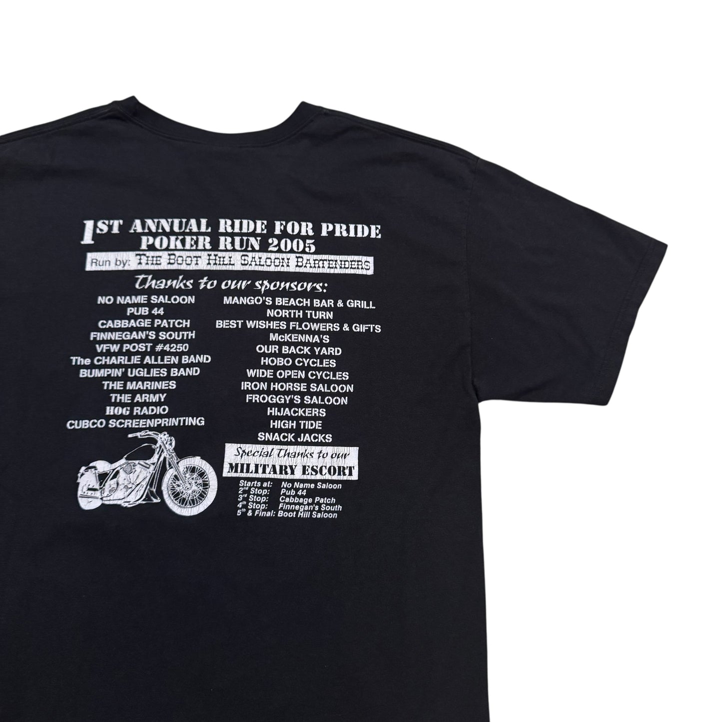Daytona Biker Ride For Pride T-Shirt 2005 (Large)