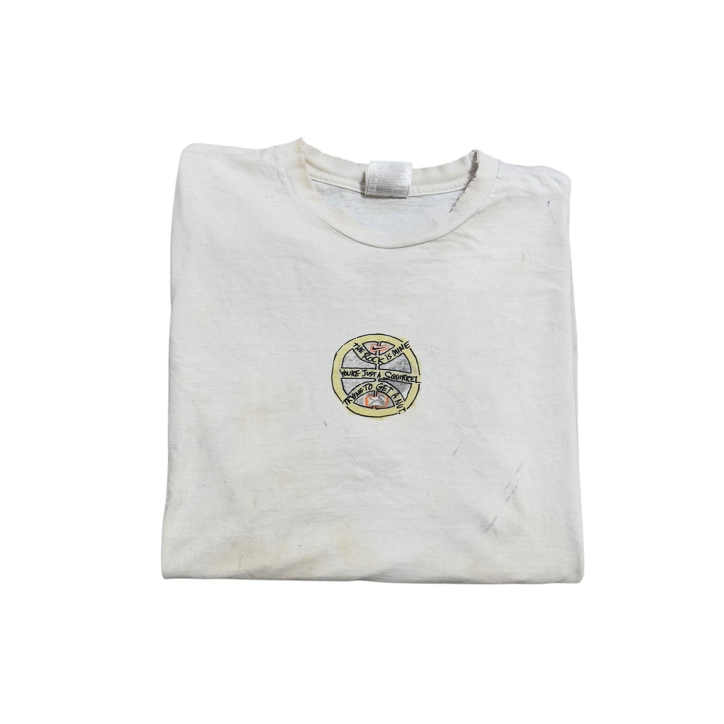Nike Hoops T-Shirt 90s THRASHED AND FUCKED (XL) PERSONALS COLLECTION