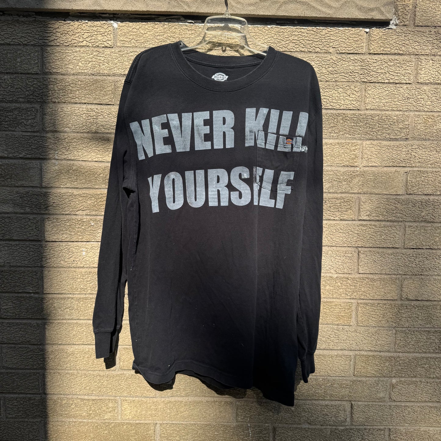 NEVER KILL YOURSELF 1/1 Long Sleeve T-Shirt (XL)