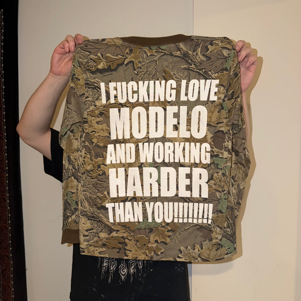 Spiritually Mexican Camo Long Sleeve T-Shirt (Medium)