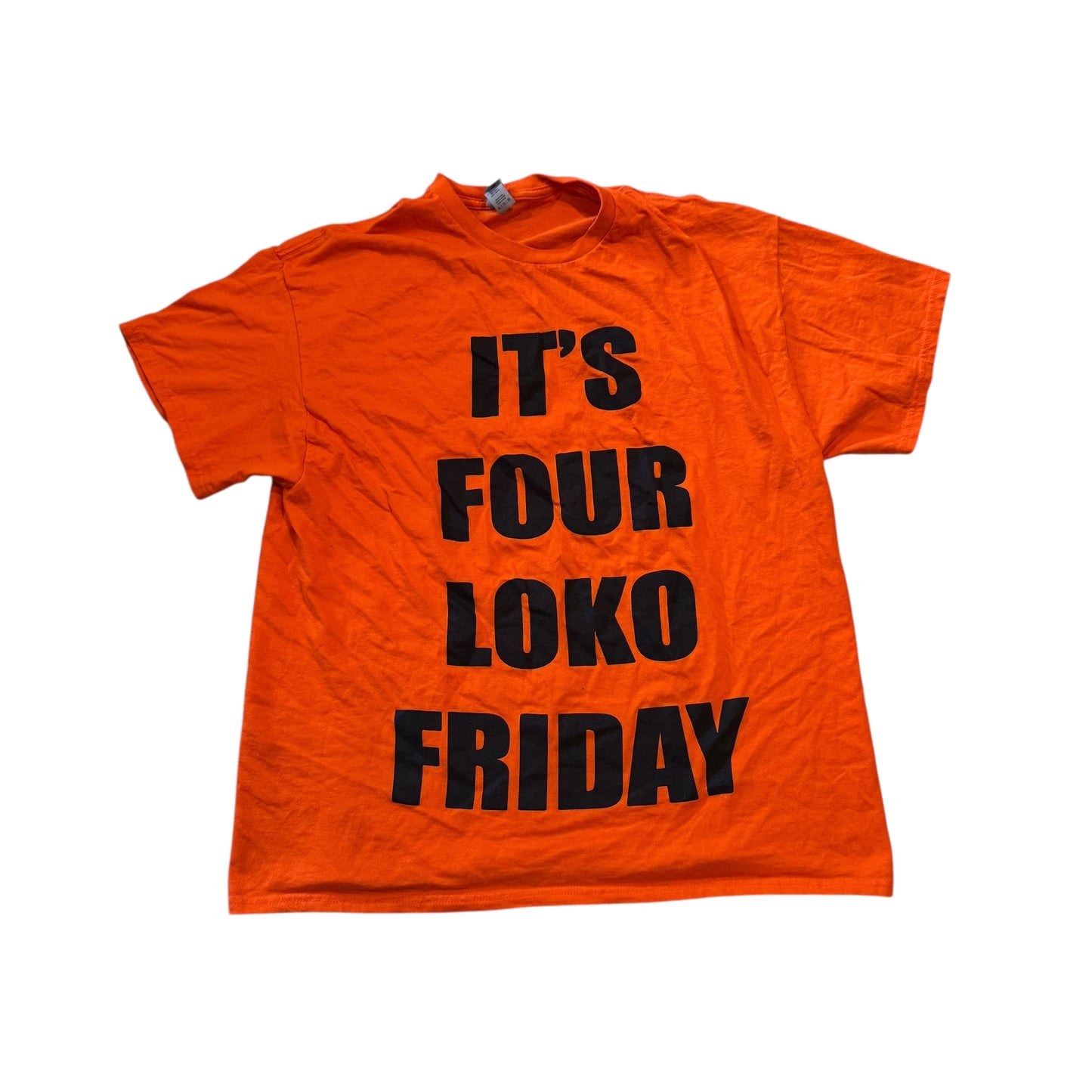 Four Loko Friday T-Shirt Orange (XL) PERSONALS COLLECTION