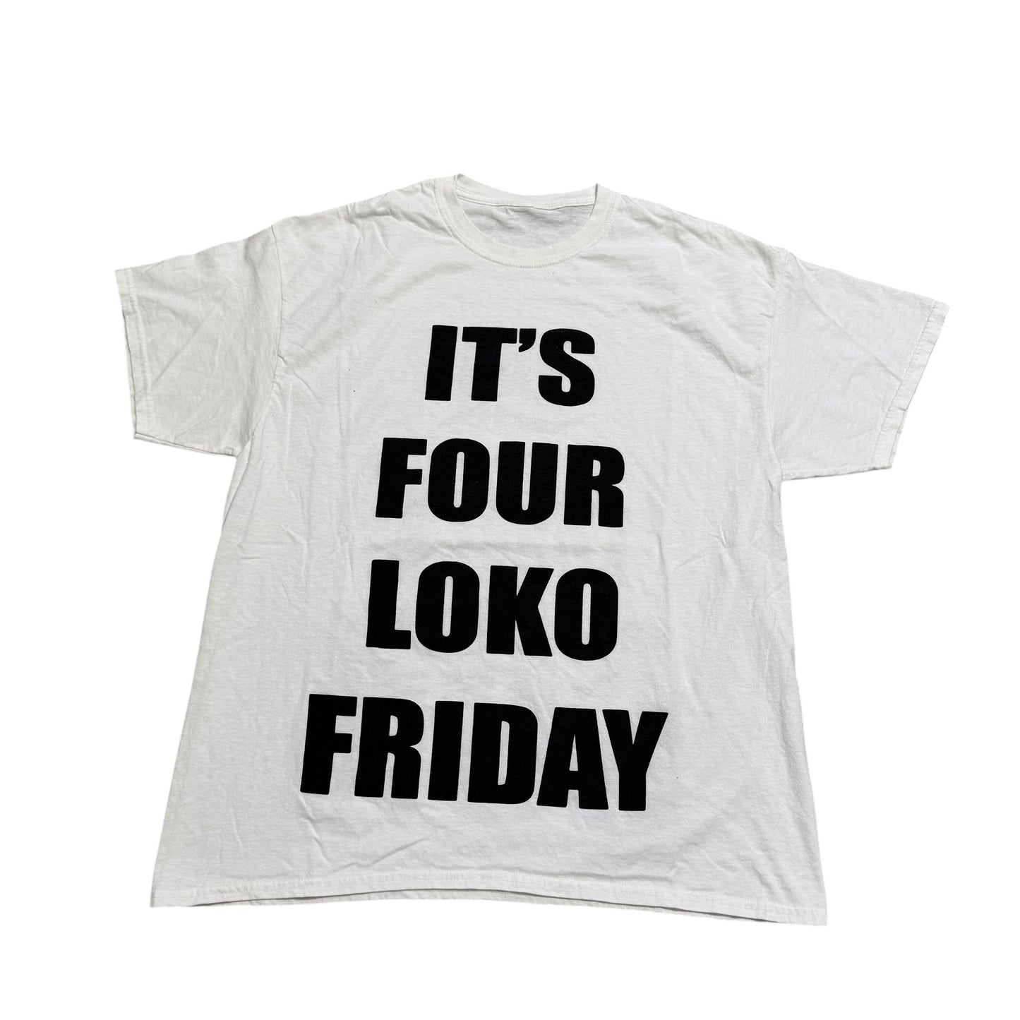 Four Loko Friday White T-Shirt (XL)