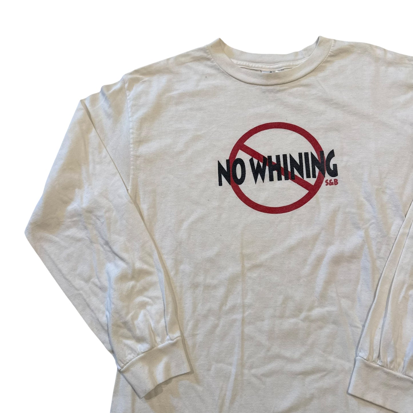No Whining Long Sleeve T-Shirt 2000s (Medium)